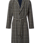 Night And Day Cotton Shawl Collar Robe | Urban Check 75116-3041
